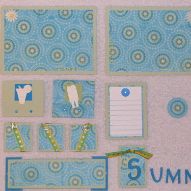 Summer for swap Page Kit ELEMENTS with a CHALLENGE